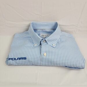 Peter Millar Shirt Mens Large Multicolor Long Sleeve Button Down Polaris Logo